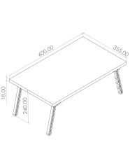 e-MOKA Pratik Notebook Masası (3 Renk Seçeneği)
