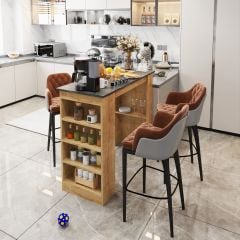 e-MOKA Style Bar Masası Ada Mutfak Masası (3 Renk Seçeneği)