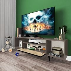 e-MOKA Retro Tv Ünitesi 150cm (4 Renk Seçeneği) - Hazeran
