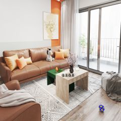 e-MOKA Basic 3'lü Orta Sehpa Takımı (2 Renk Seçeneği) Belgrad Yeşili-Sofya