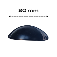 Mat Siyah Çanak Kulp (80 mm) - Osena Country