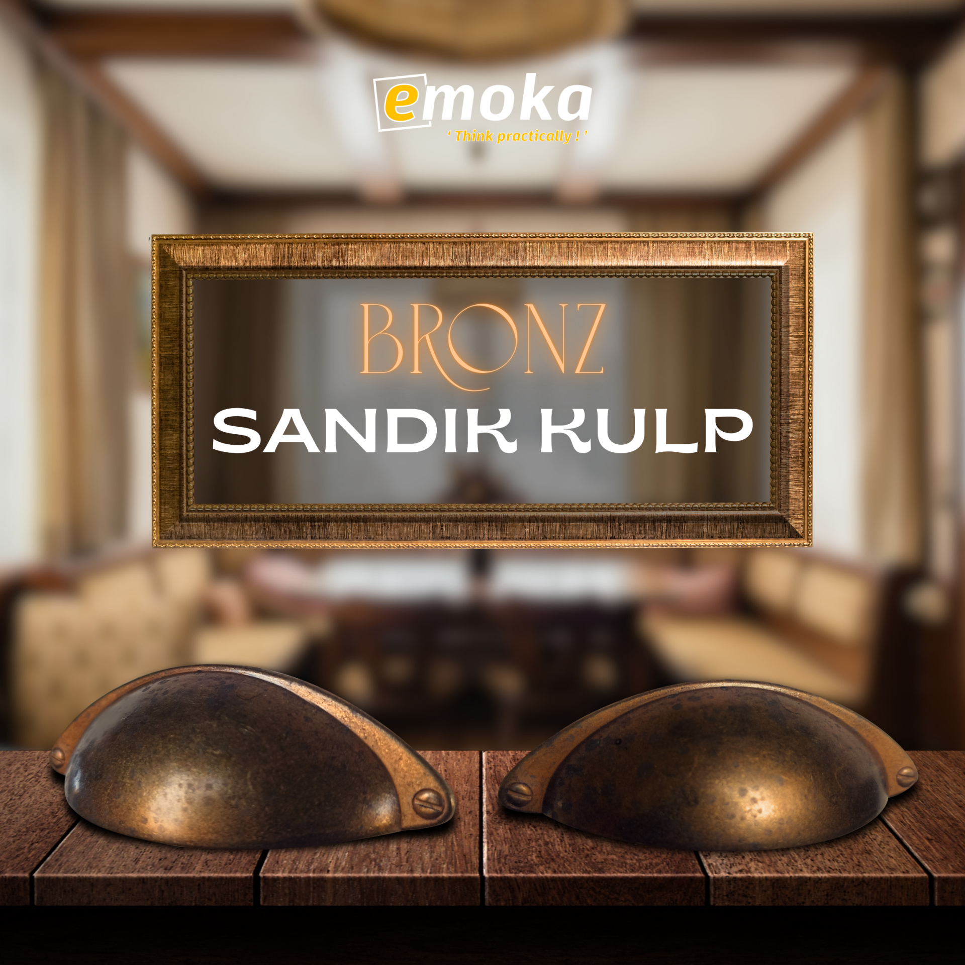 Bronz Çanak Kulp (80mm) - Osena Country